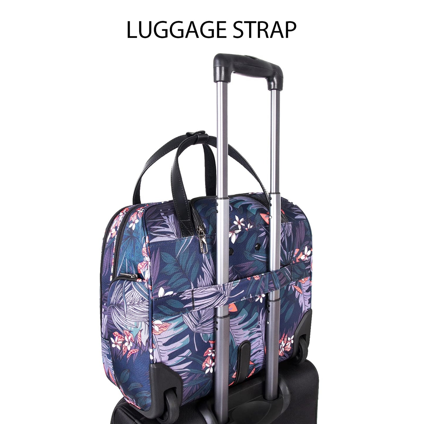VANKEAN Laptop Trolley 15,6 Zoll mit Rollen Damen