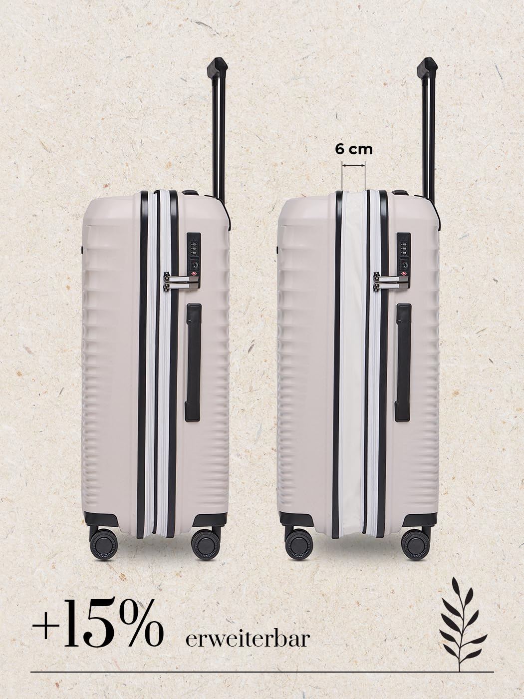 Farmhood Eco Edition Koffer Set 3-teilig TSA