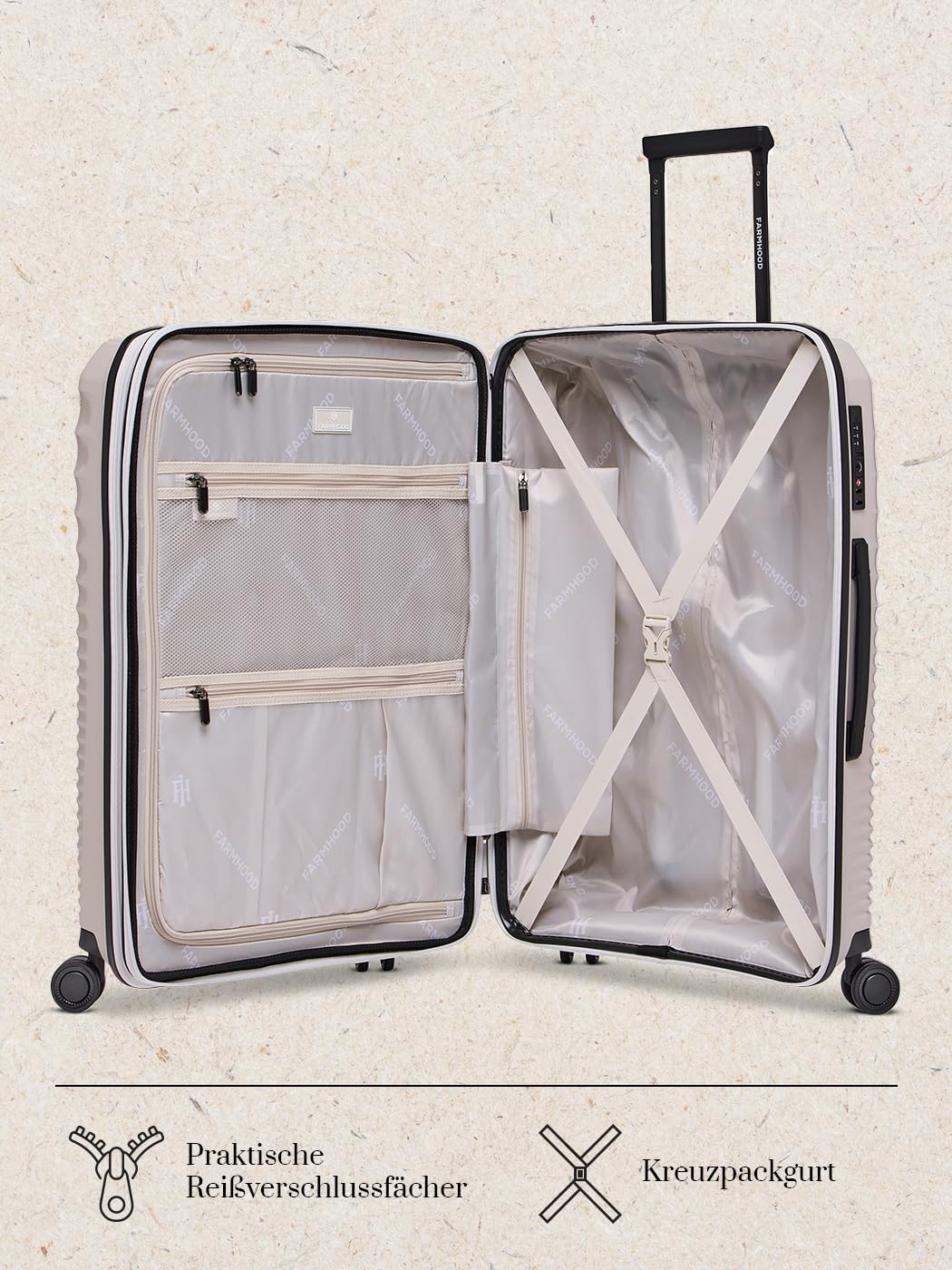 Farmhood Eco Edition Koffer Set 3-teilig TSA