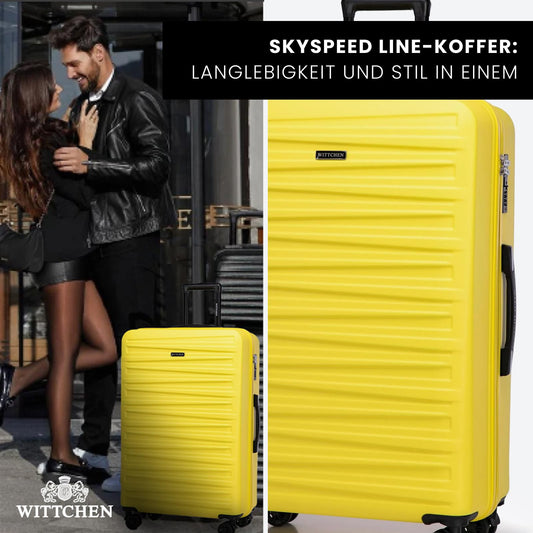 WITTCHEN Skyspeed Line Koffer Set 3er Gelb ABS