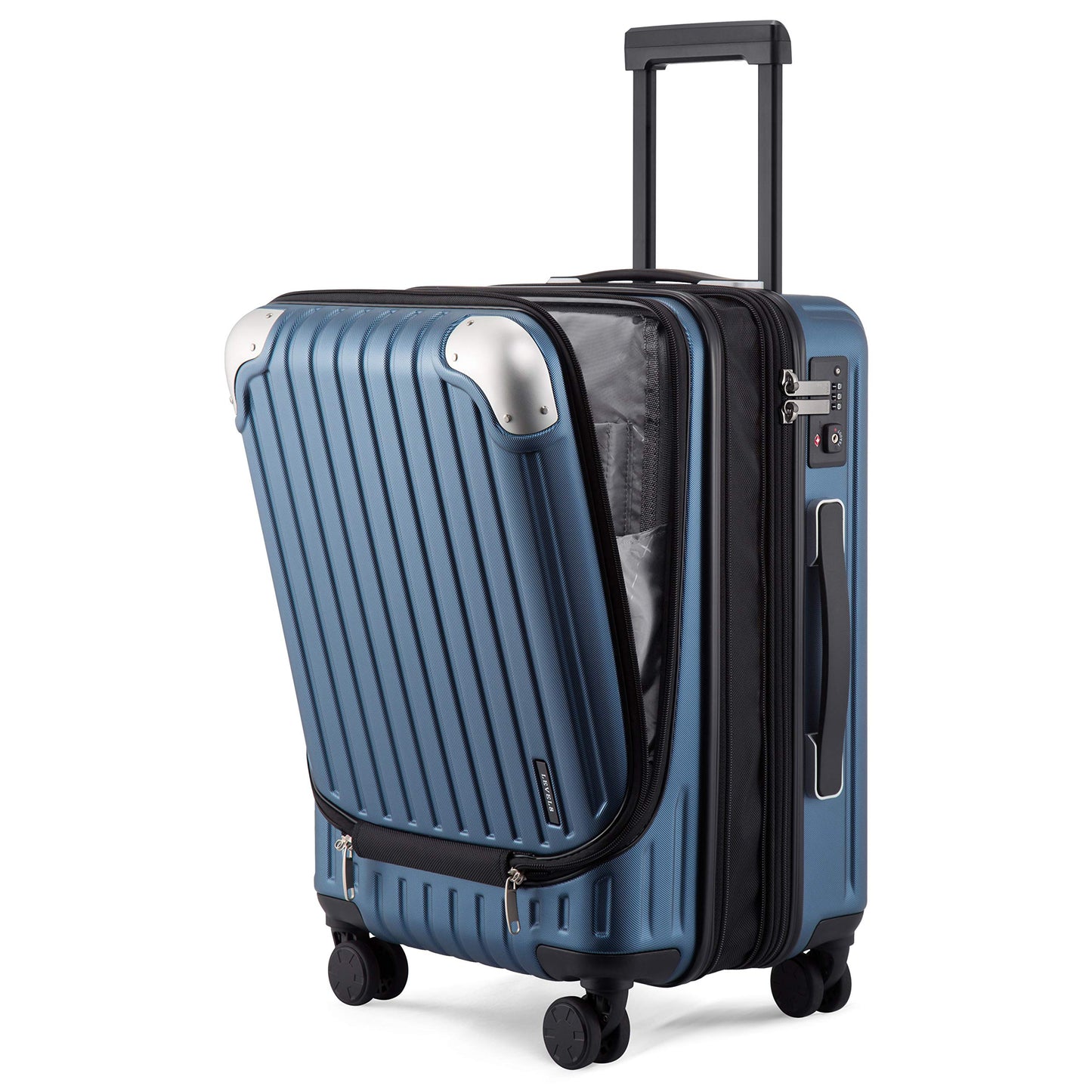 Handgepäck Koffer 55 cm TSA 4 Rollen Blau